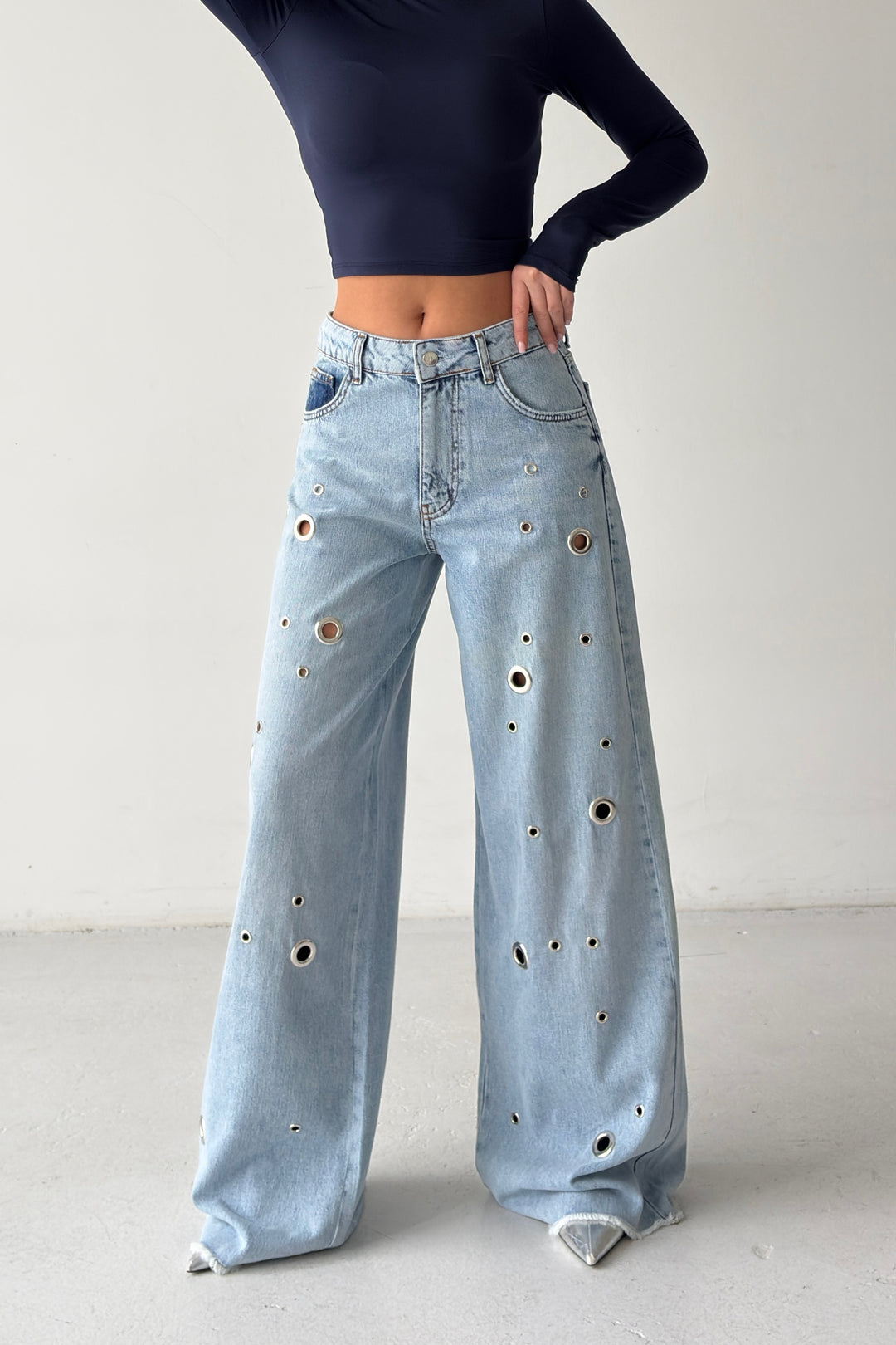 Routines Rings Detail Baggy Jeans 1934