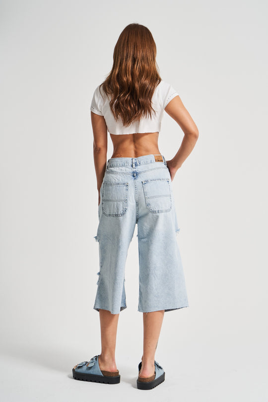Routines Ripped Loose Jorts - Blue 3331 - ROUTINES