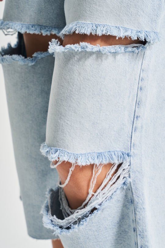 Routines Ripped Loose Jorts - Blue 3331 - ROUTINES