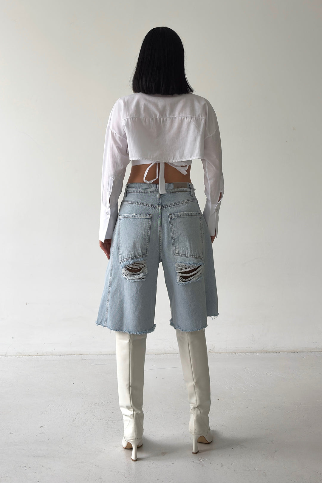 Routines Ripped Overlay Waist Jorts 1207-15 - ROUTINES