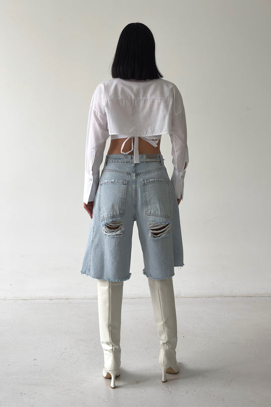 Routines Ripped Overlay Waist Jorts 1207-15 - ROUTINES