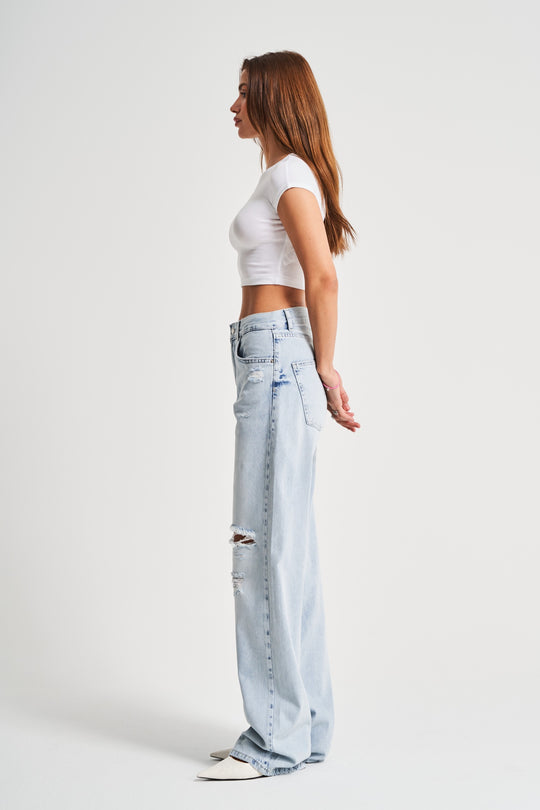 Routines Ripped Straight Leg Jeans 3750 - ROUTINES