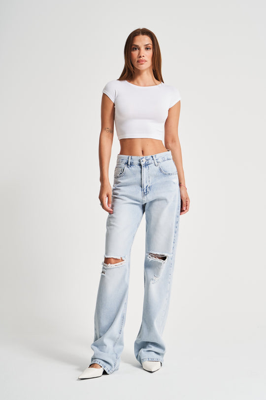 Routines Ripped Straight Leg Jeans 3750 - ROUTINES