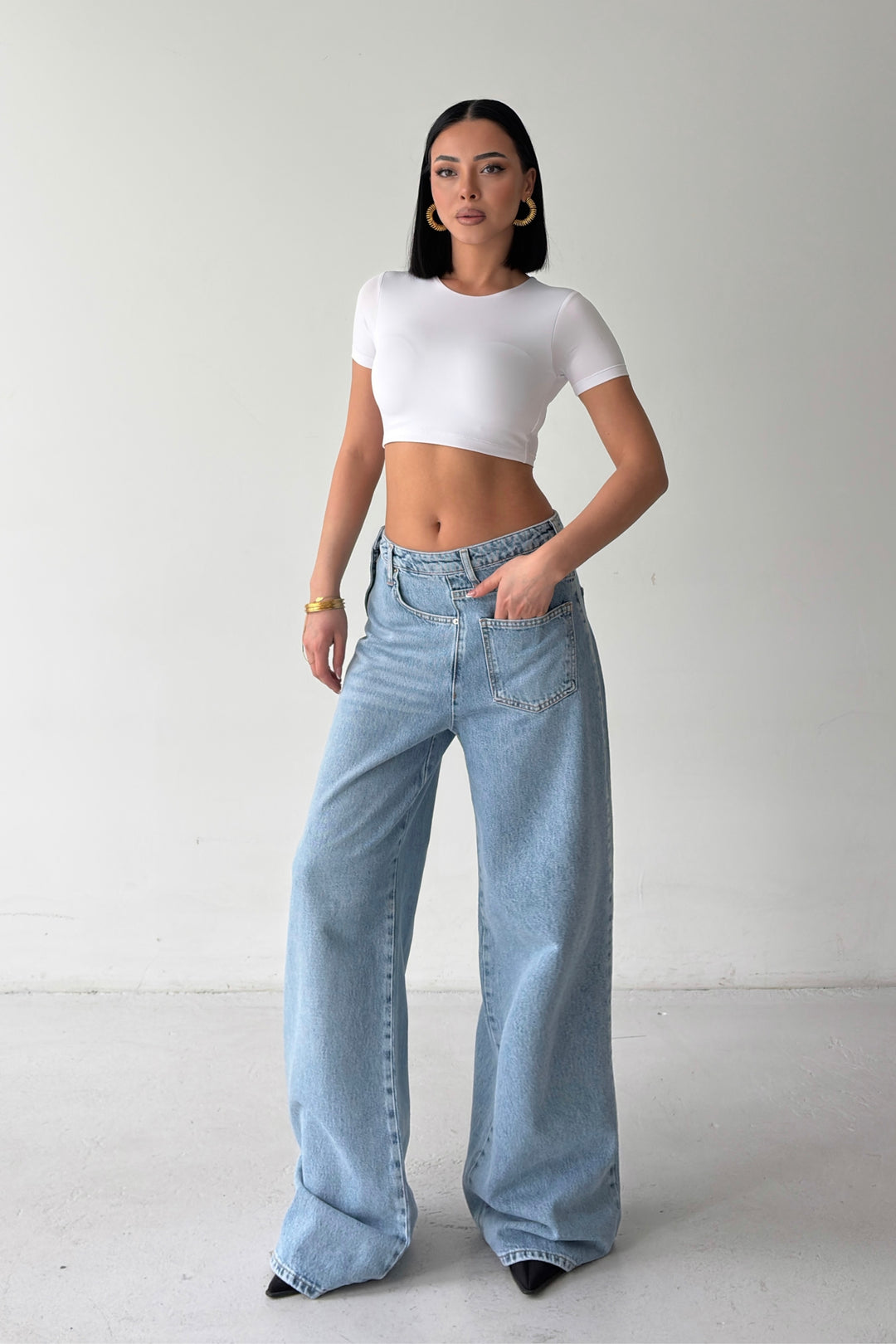 Routines Side Waist Detail Jeans 2351-1 - ROUTINES