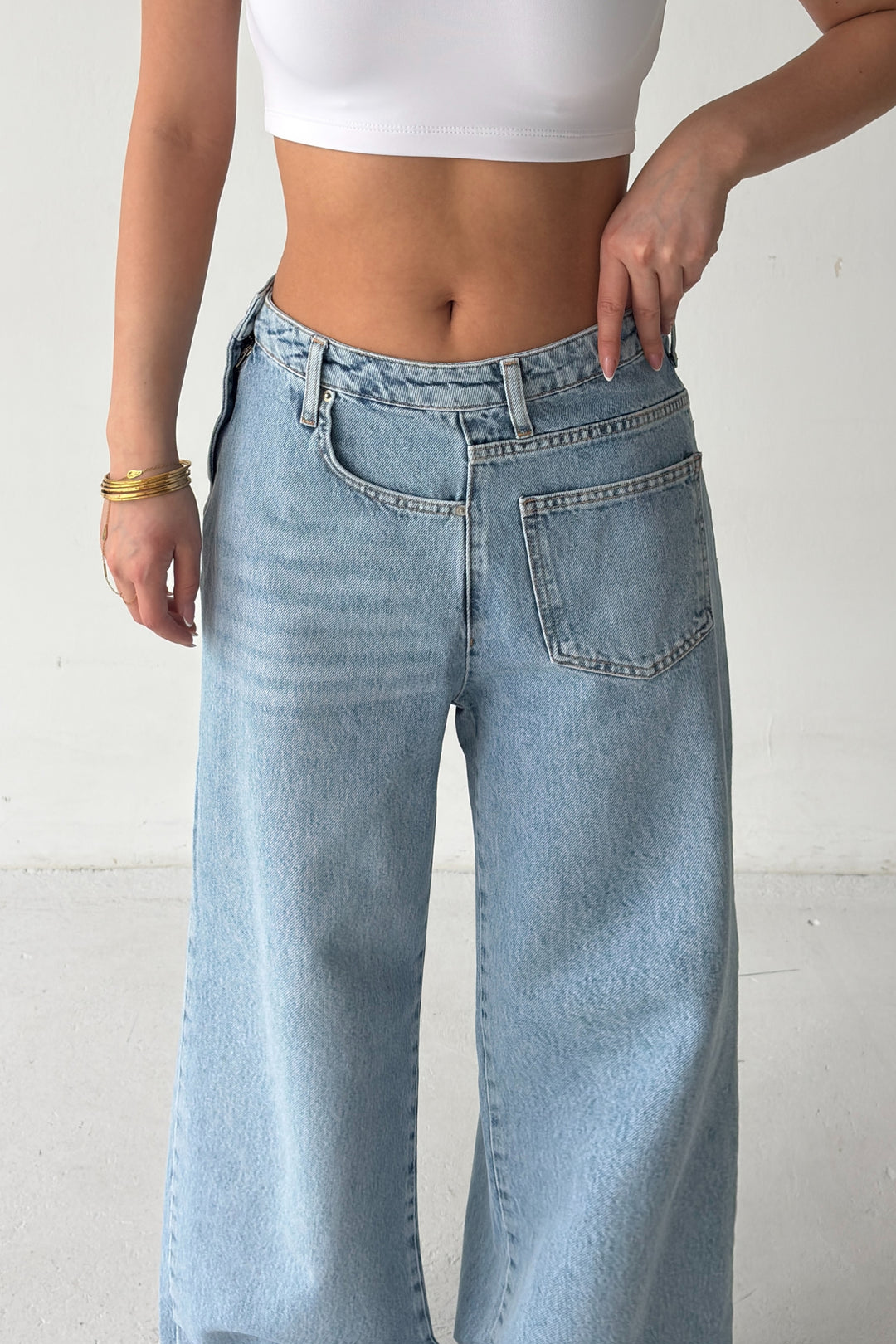 Routines Side Waist Detail Jeans 2351-1 - ROUTINES