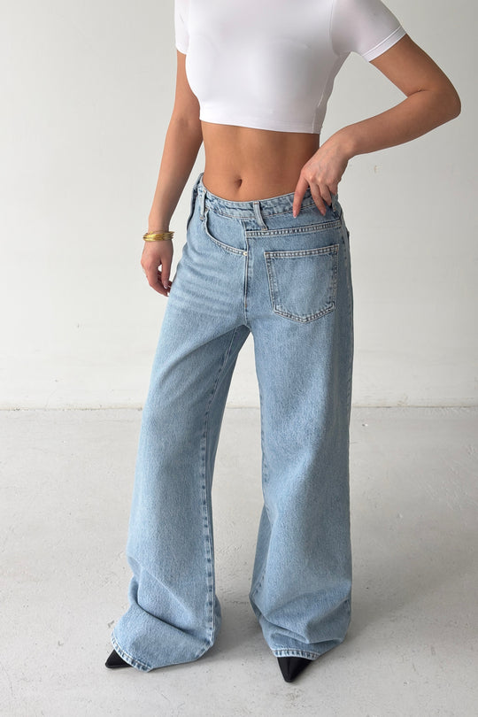 Routines Side Waist Detail Jeans 2351-1 - ROUTINES