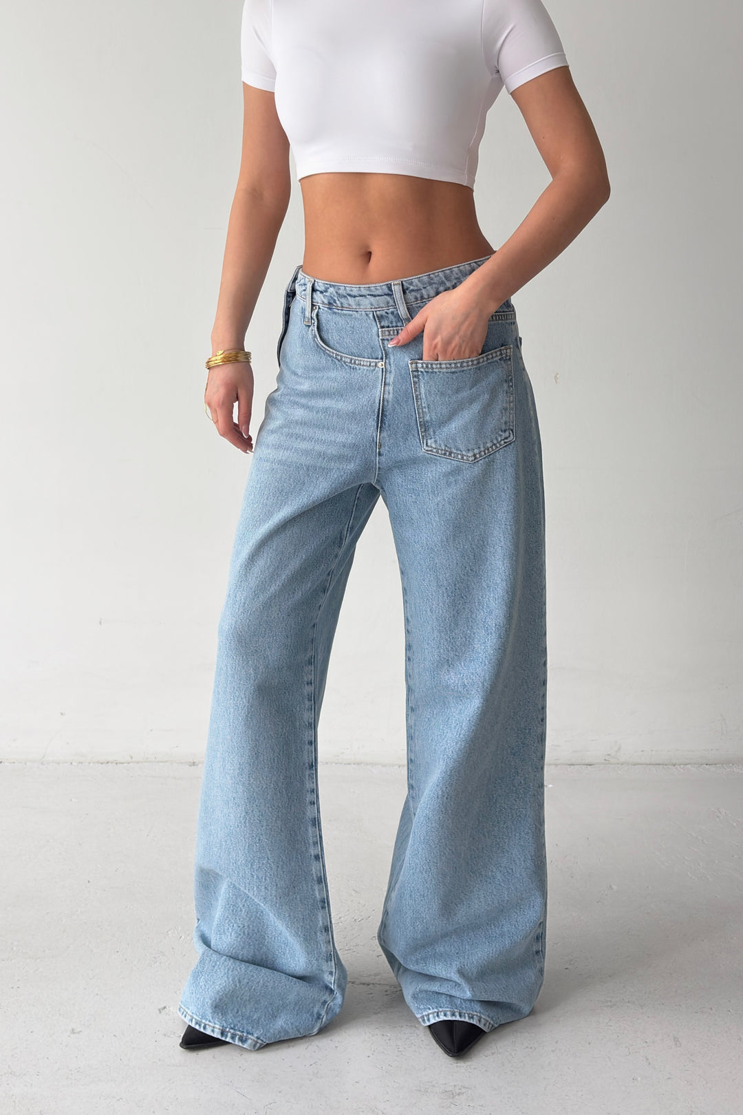 Routines Side Waist Detail Jeans 2351-1 - ROUTINES
