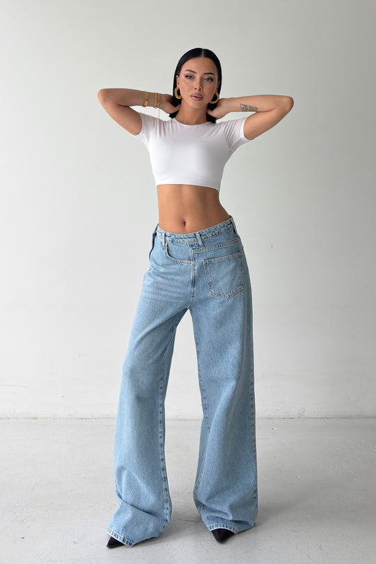 Routines Side Waist Detail Jeans 2351-1 - ROUTINES