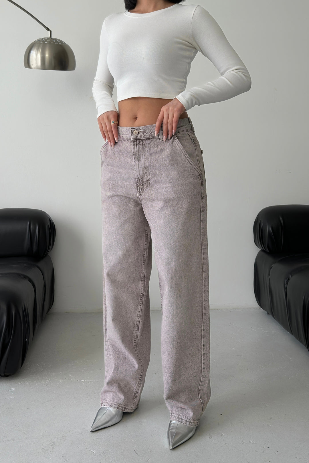 Routines Skater Baggy Jeans - Washed Brown 2952 - ROUTINES