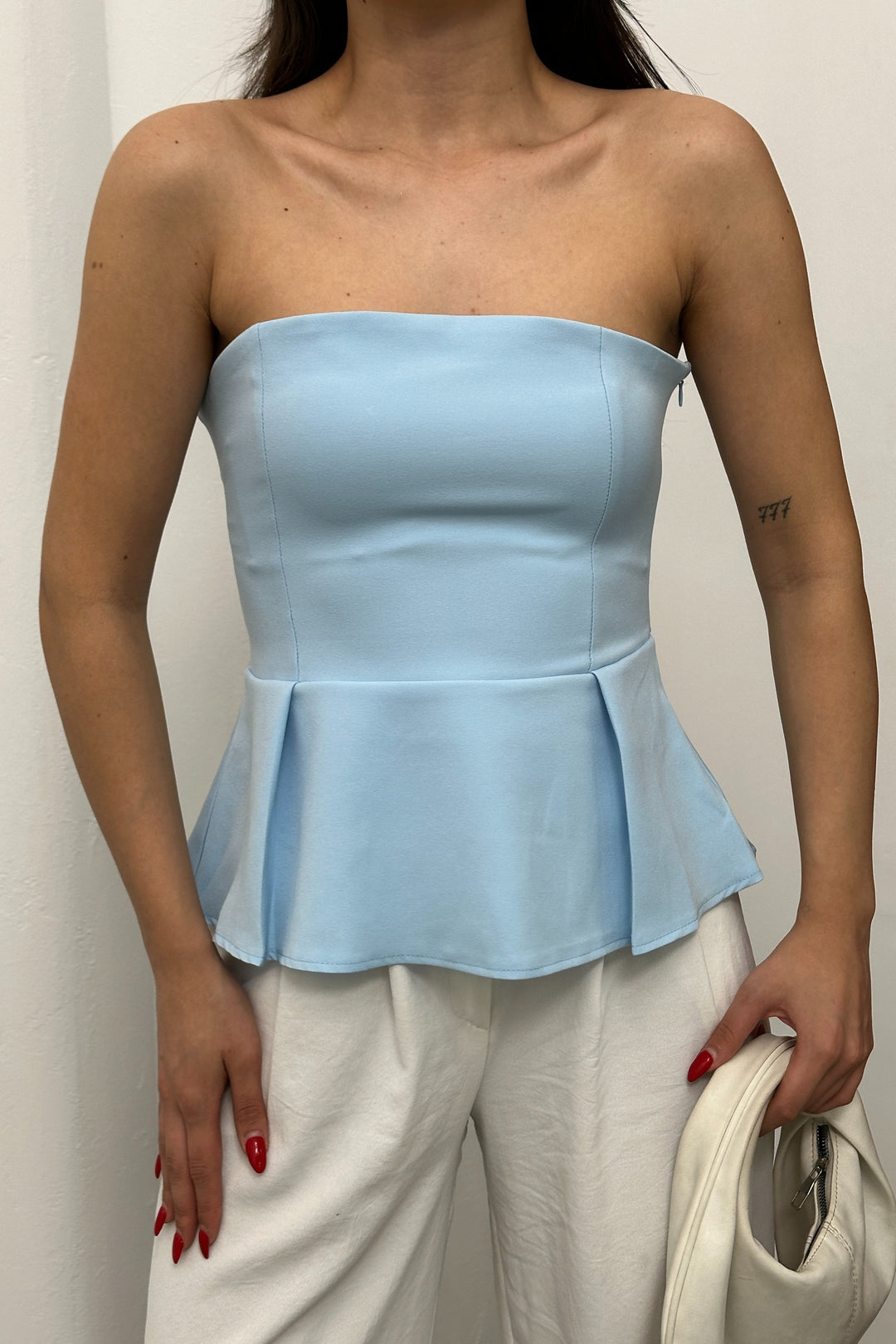 Routines Strapless Top - Baby Blue 52215028 - ROUTINES