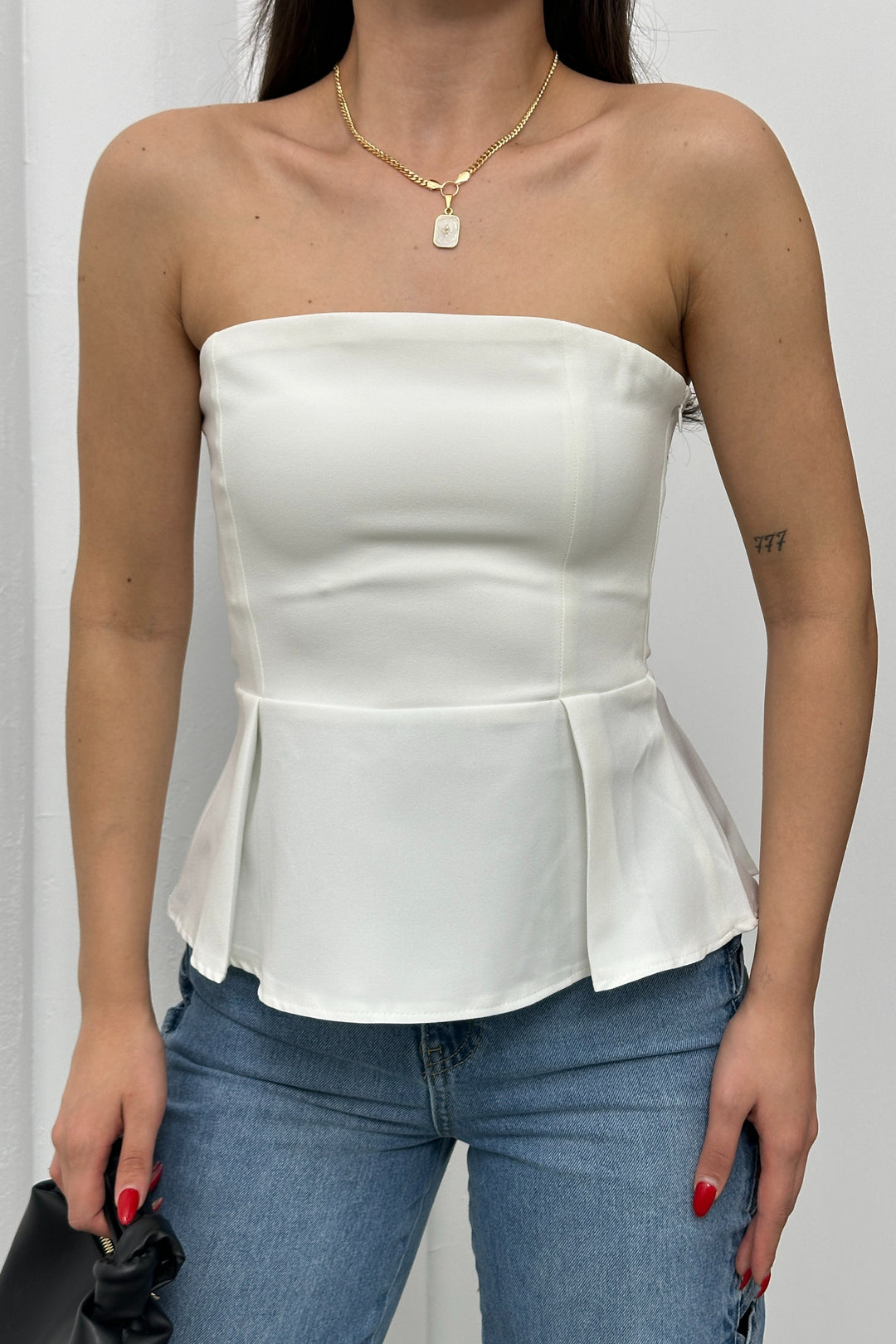 Routines Strapless Top - White 52215028 - ROUTINES