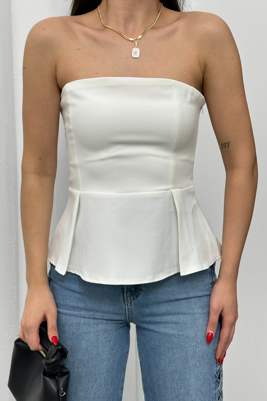 Routines Strapless Top - White 52215028 - ROUTINES