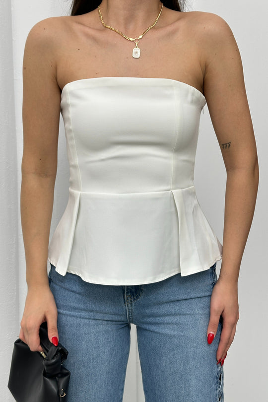 Routines Strapless Top - White 52215028 - ROUTINES