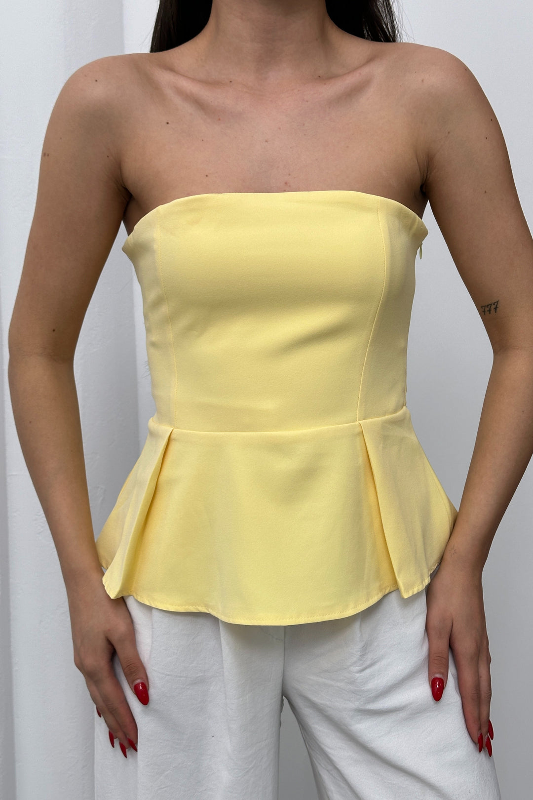 Routines Strapless Top - Yellow 52215028 - ROUTINES