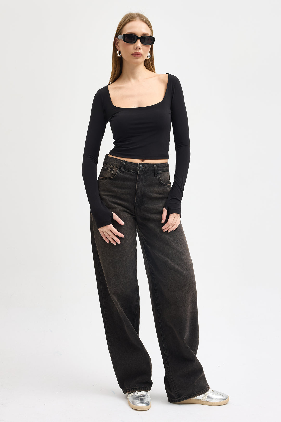 Routines Stretch Crop Top - Black 10133 - ROUTINES