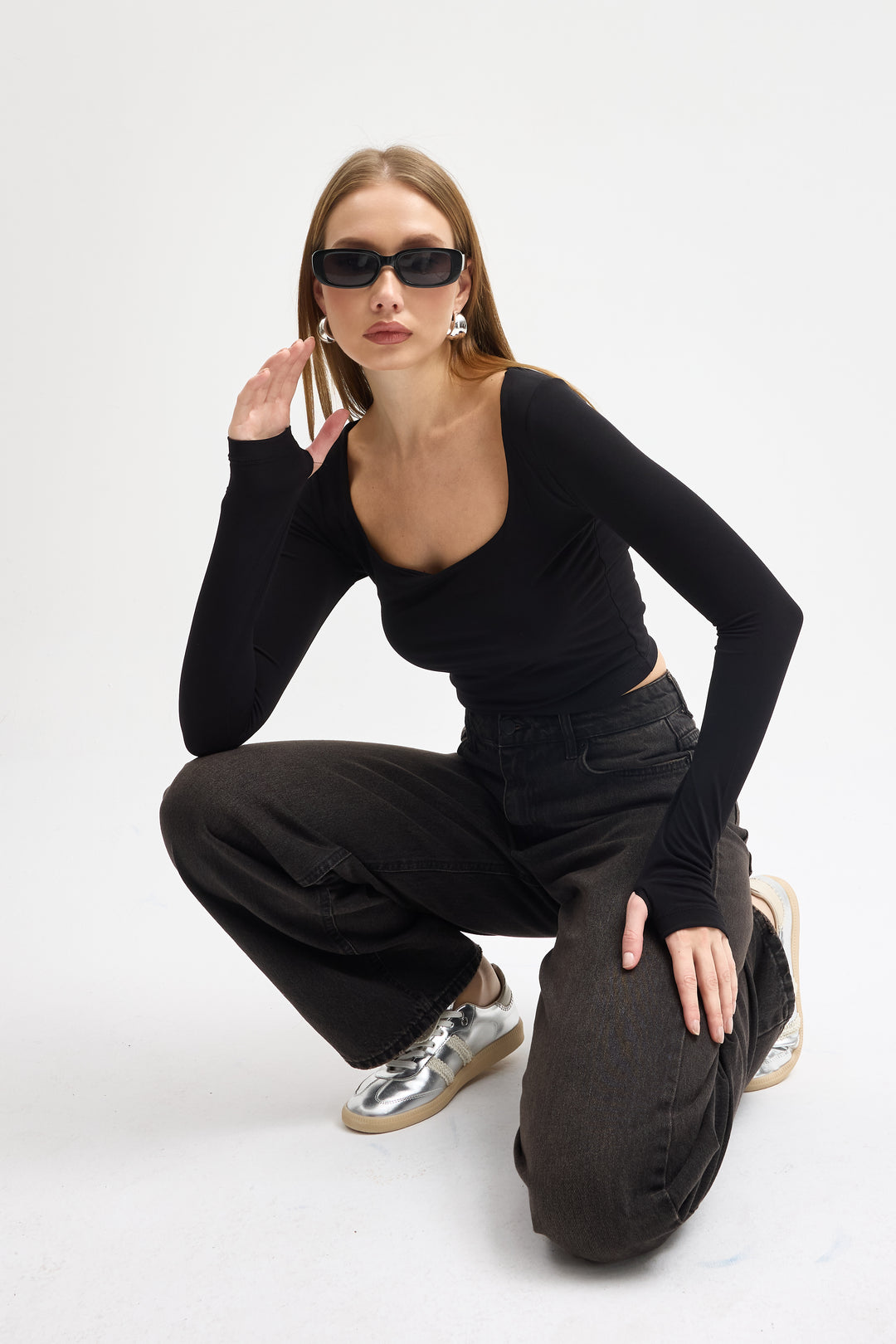 Routines Stretch Crop Top - Black 10133 - ROUTINES