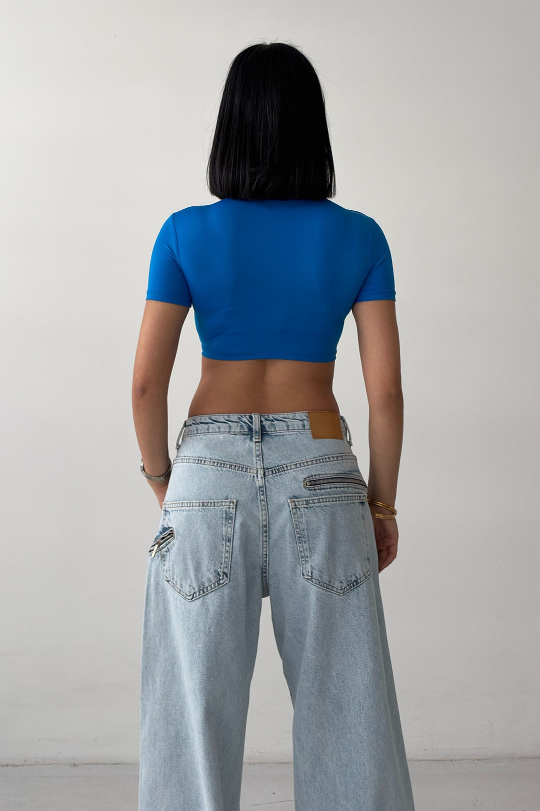 Routines Stretch Crop Top - Blue 2429 - ROUTINES