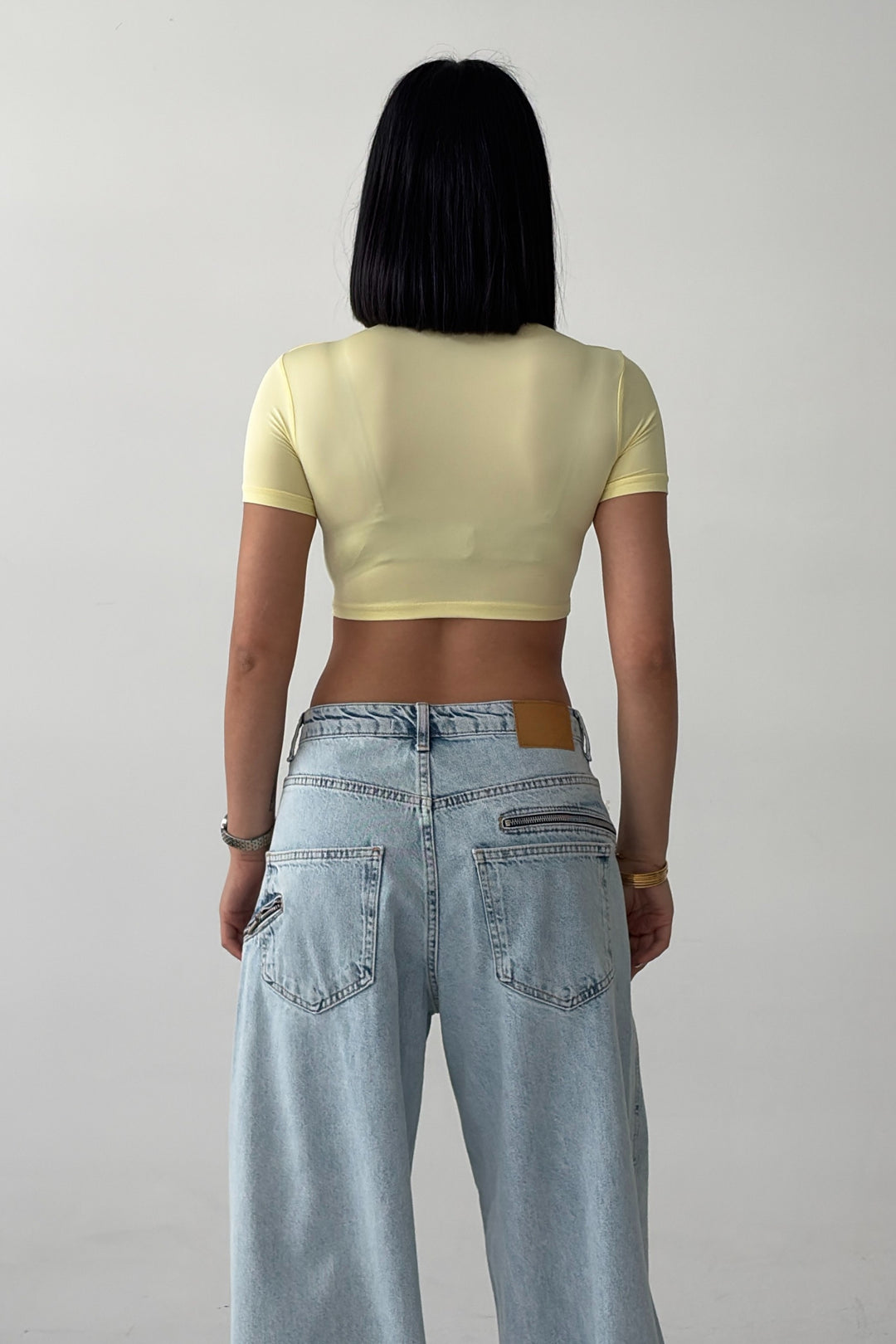 Routines Stretch Crop Top - Butter Yellow 2429 - ROUTINES