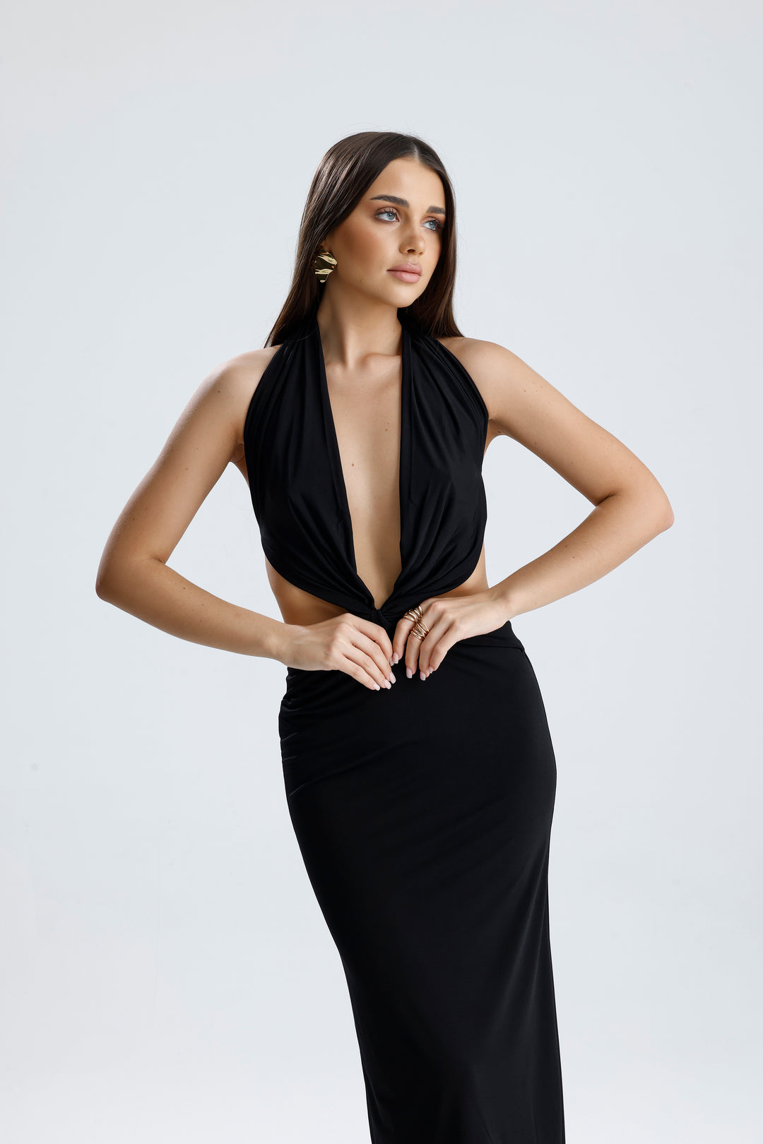 Routines Stretch Cutout Dress - Black 2514 - ROUTINES