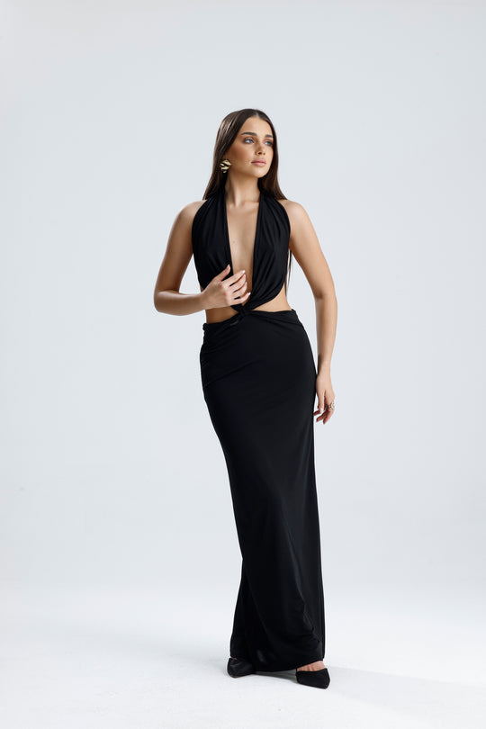 Routines Stretch Cutout Dress - Black 2514 - ROUTINES