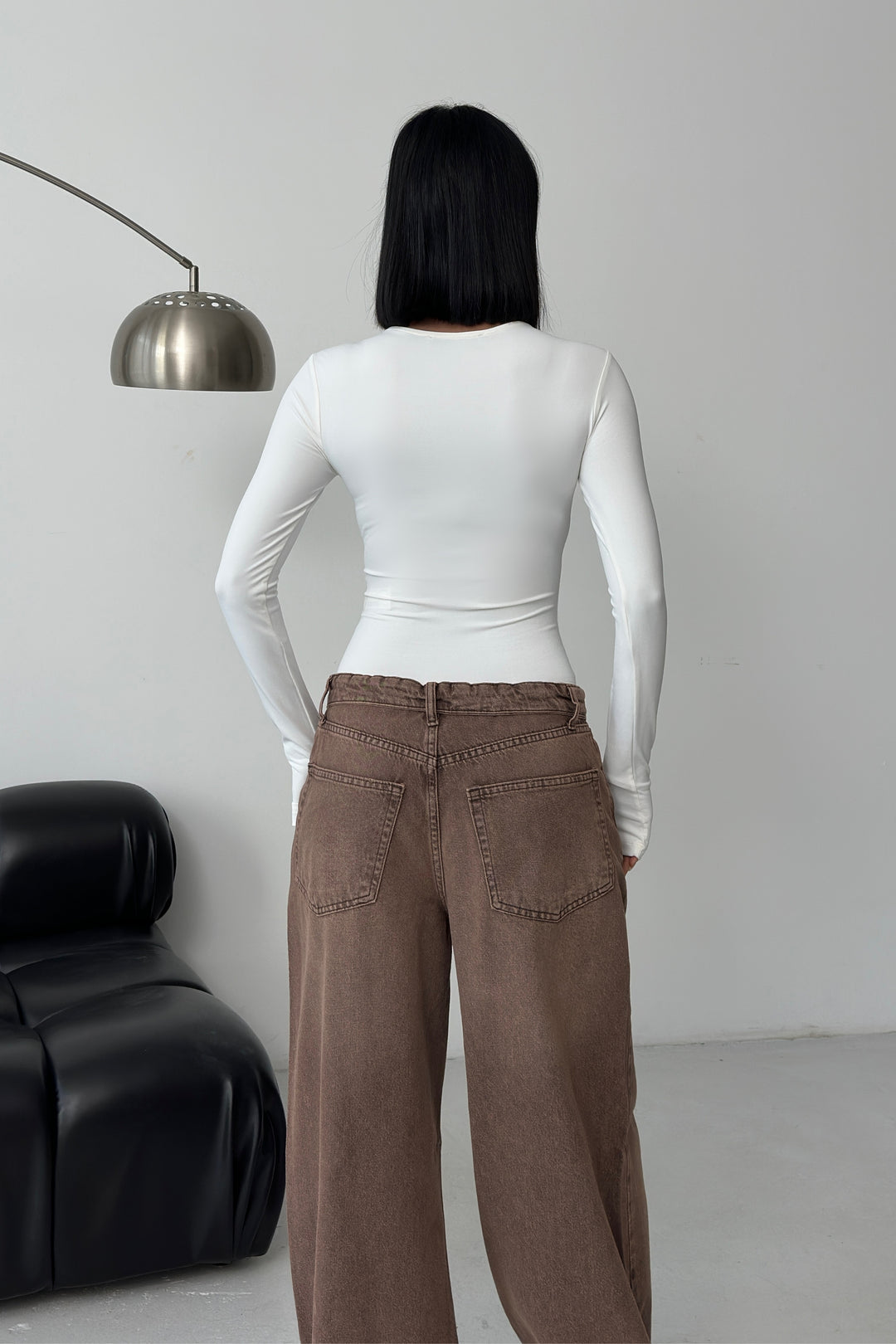 Routines Stretch Longsleeve Bodysuit - Cream 390 - ROUTINES
