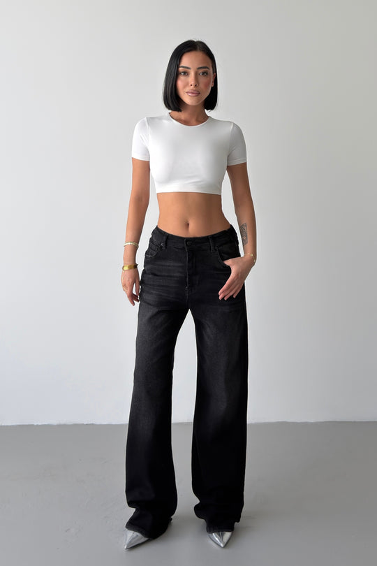 Routines Stretch Straight Jeans - Black 4254 - BIG SIZE - ROUTINES