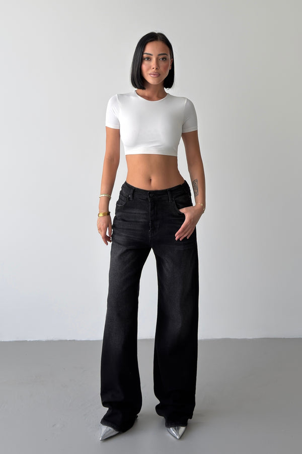 Routines Stretch Straight Jeans - Black 4254 - BIG SIZE - ROUTINES