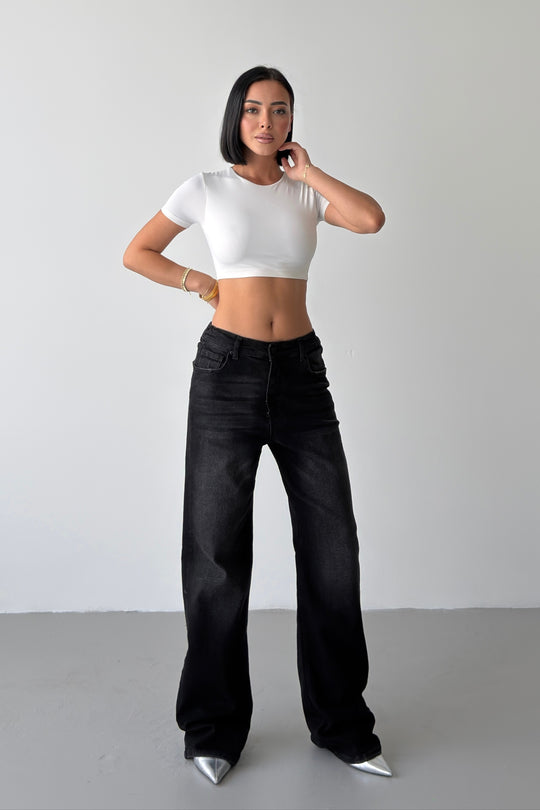 Routines Stretch Straight Jeans - Black 4254 - BIG SIZE - ROUTINES