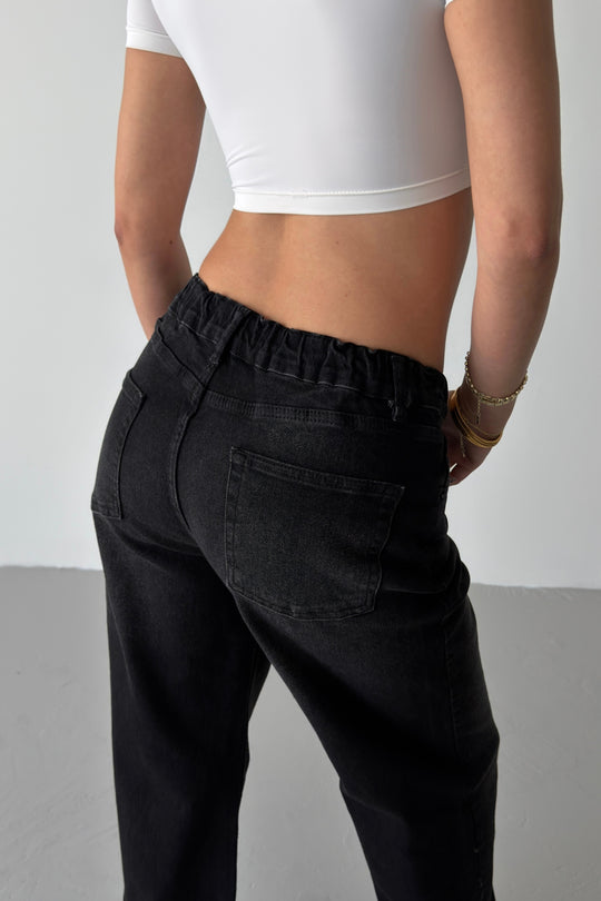 Routines Stretch Straight Jeans - Black 4254 - BIG SIZE - ROUTINES