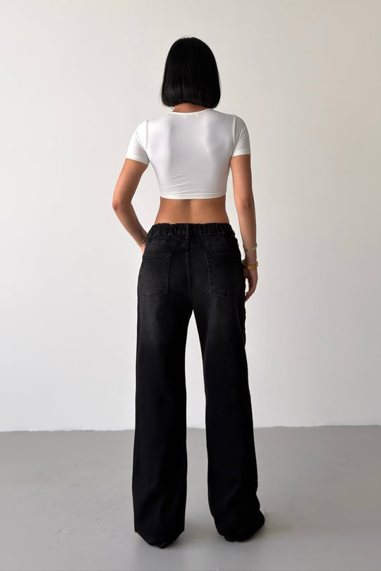 Routines Stretch Straight Jeans - Black 4254 - BIG SIZE - ROUTINES