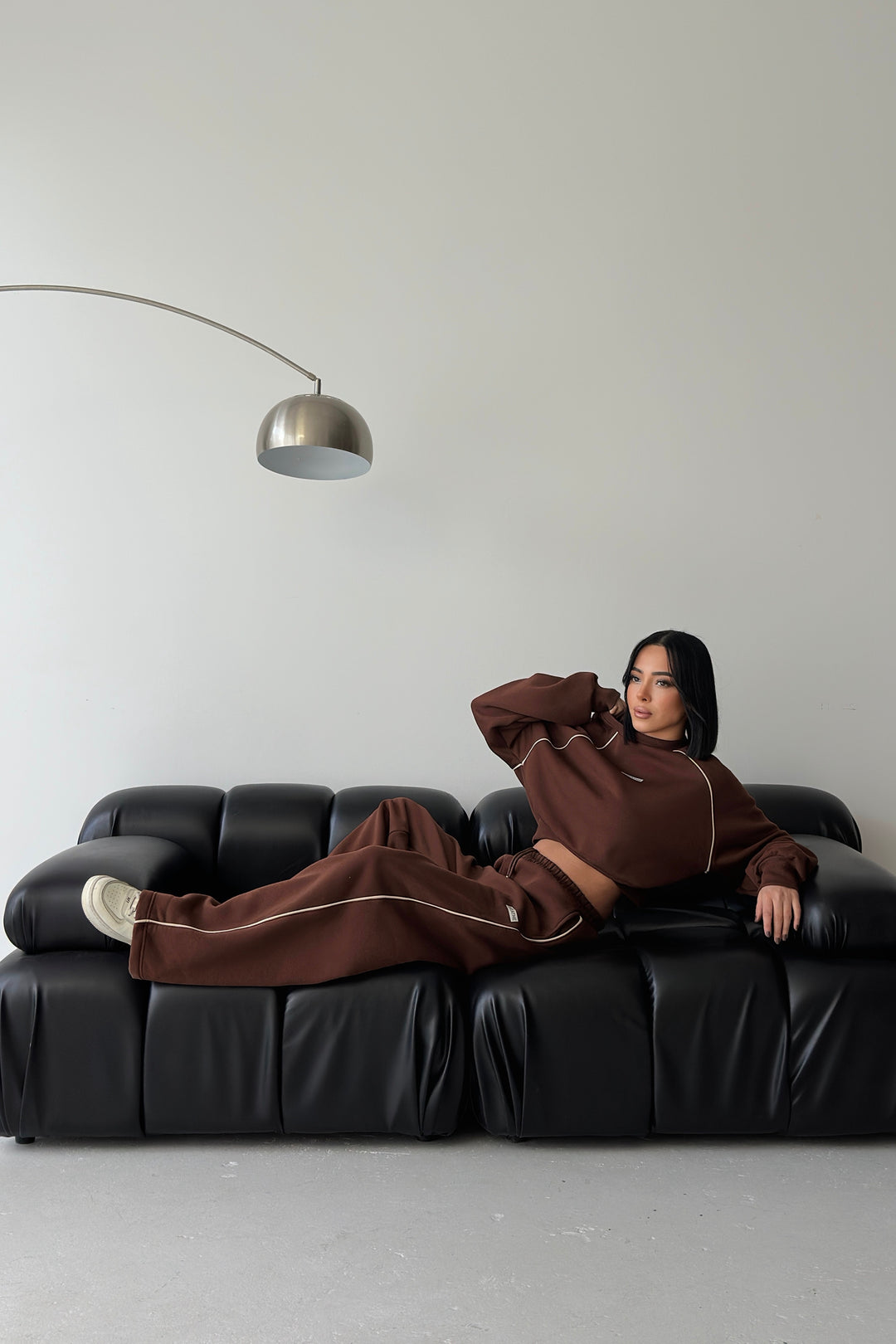 Routines Striped BREATHE Tracksuit - Brown 3844 Set Routines Fashion