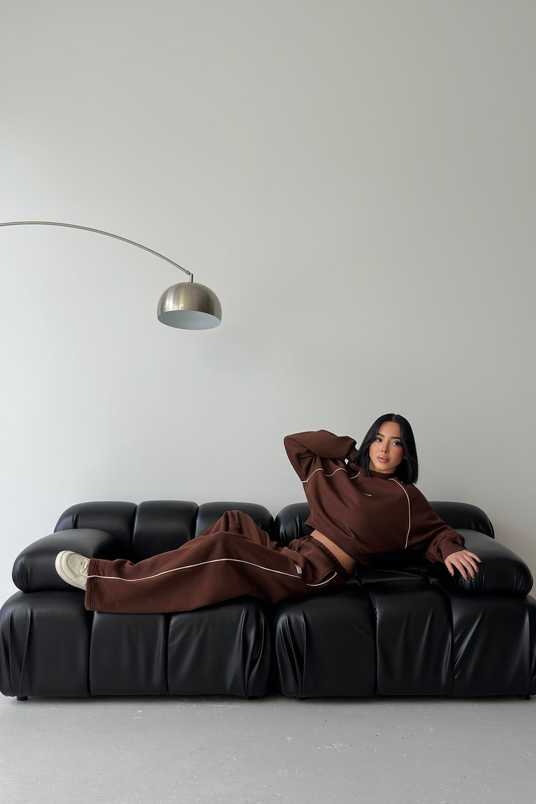 Routines Striped BREATHE Tracksuit - Brown 3844 Set Routines Fashion