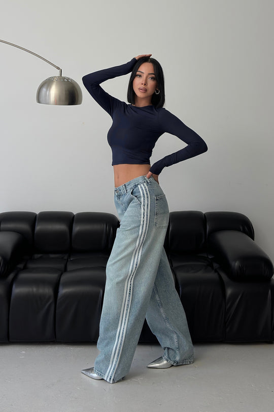 Routines Striped Baggy Skater Jeans 2952 - ROUTINES