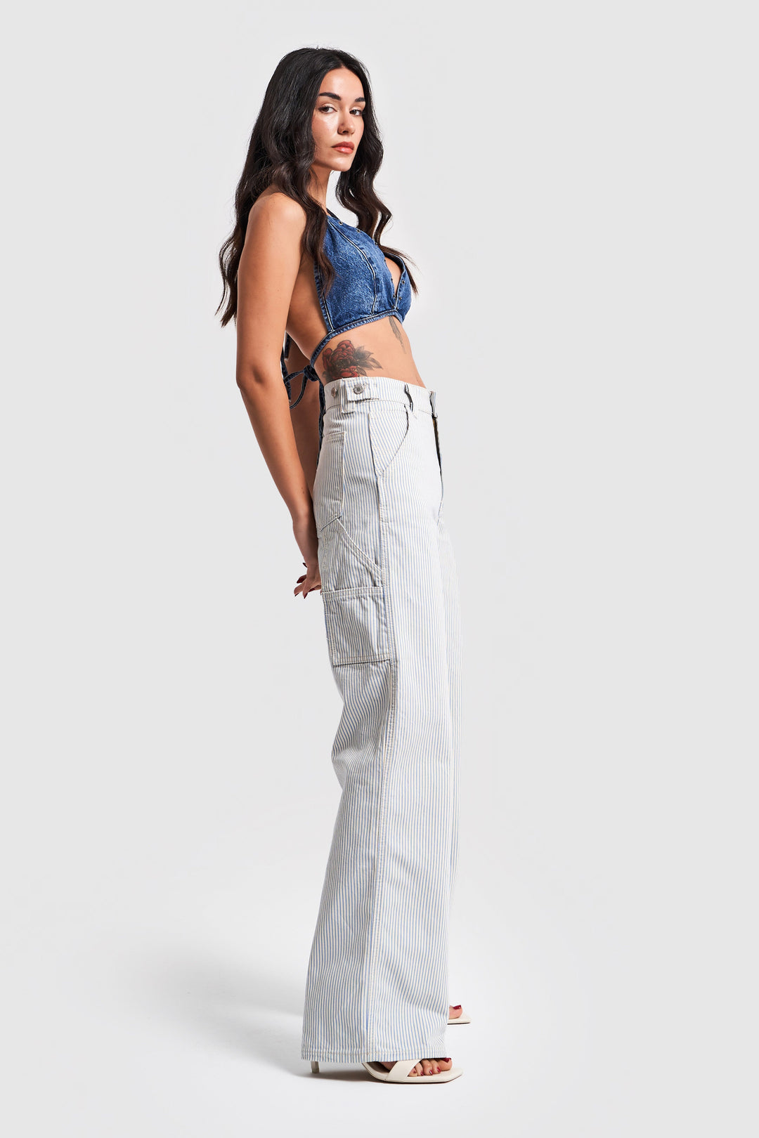 Routines Striped Carpenter Straight Jeans 3335 - ROUTINES