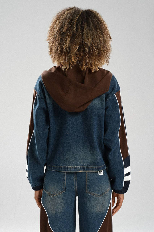Routines Striped Denim Set - Navy / Brown 1698 - ROUTINES