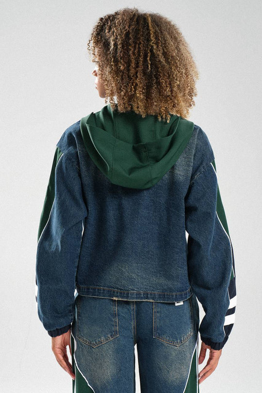 Routines Striped Denim Set - Navy / Green 1698 - ROUTINES