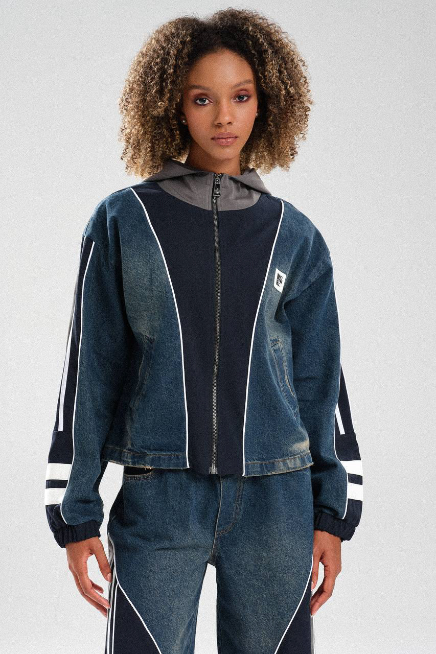 Routines Striped Denim Set - Navy / Grey 1698 - ROUTINES