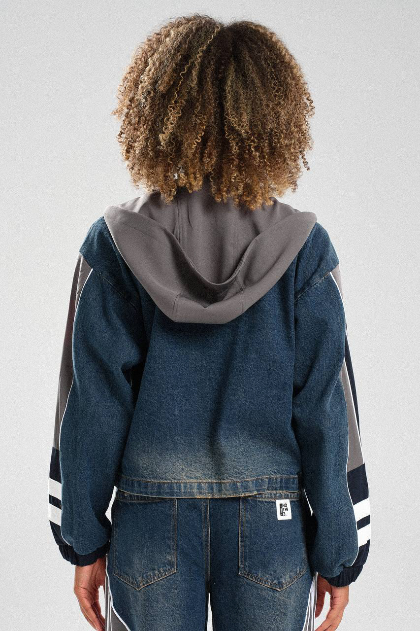 Routines Striped Denim Set - Navy / Grey 1698 - ROUTINES