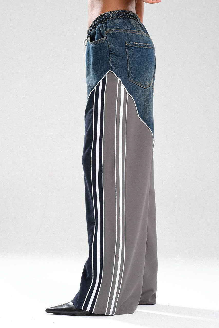 Routines Striped Denim Set - Navy / Grey 1698 - ROUTINES