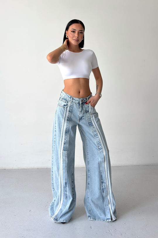 Routines Striped Detail Jeans 3699