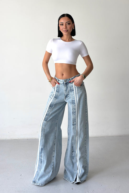 Routines Striped Detail Jeans 3699