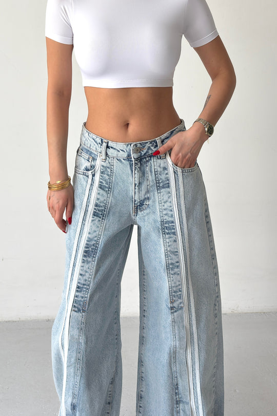 Routines Striped Detail Jeans 3699