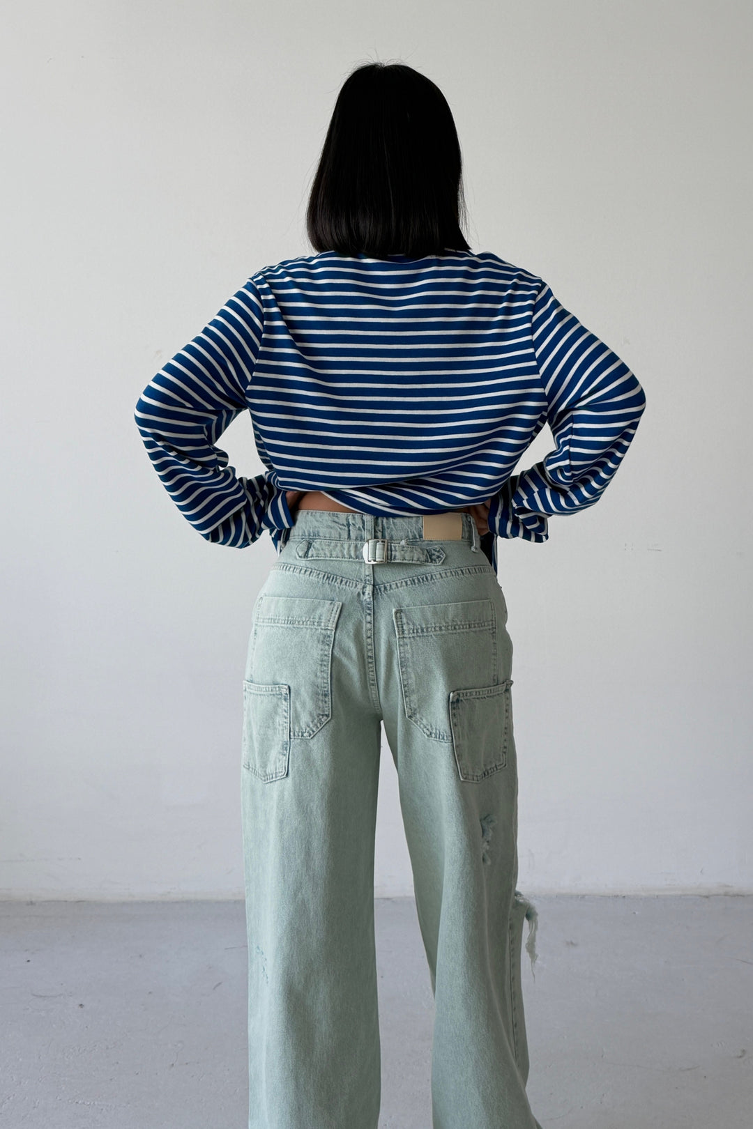 Routines Striped Longsleeve - Blue 0197