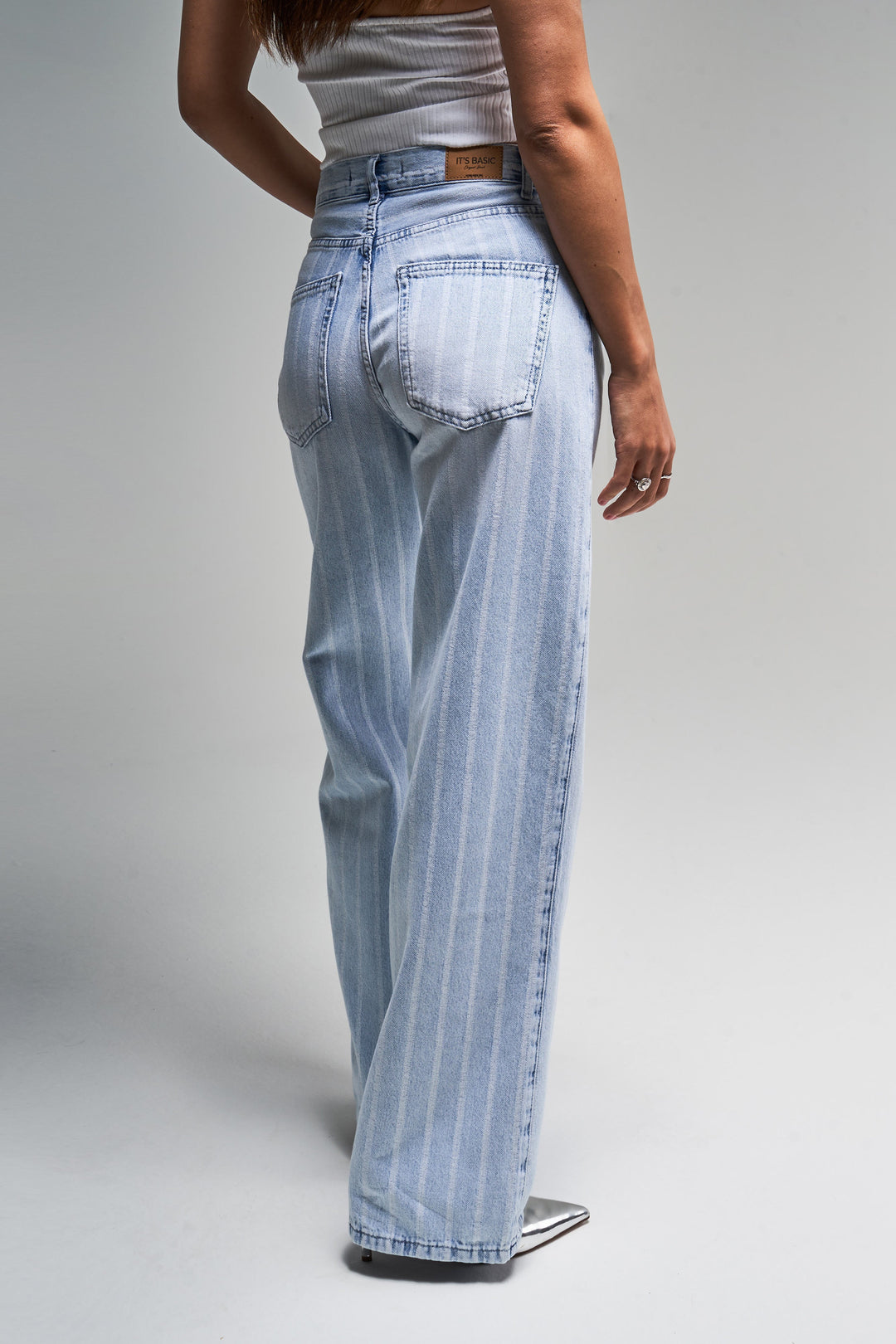 Routines Striped Straight Leg Jeans 3882 - ROUTINES