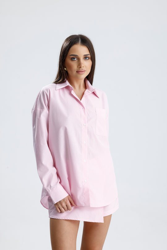 Routines Striped Two Piece Skort Set - Pink 52218032 - ROUTINES
