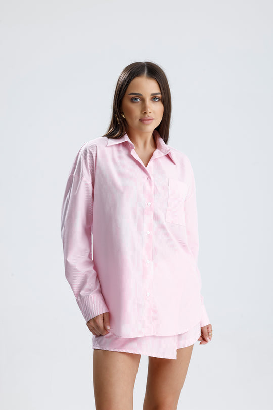 Routines Striped Two Piece Skort Set - Pink 52218032 - ROUTINES