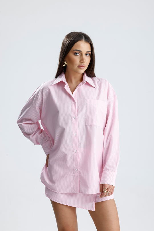 Routines Striped Two Piece Skort Set - Pink 52218032 - ROUTINES
