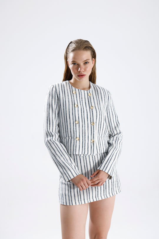 Routines Striped Two Piece Skort Set 9481 - ROUTINES