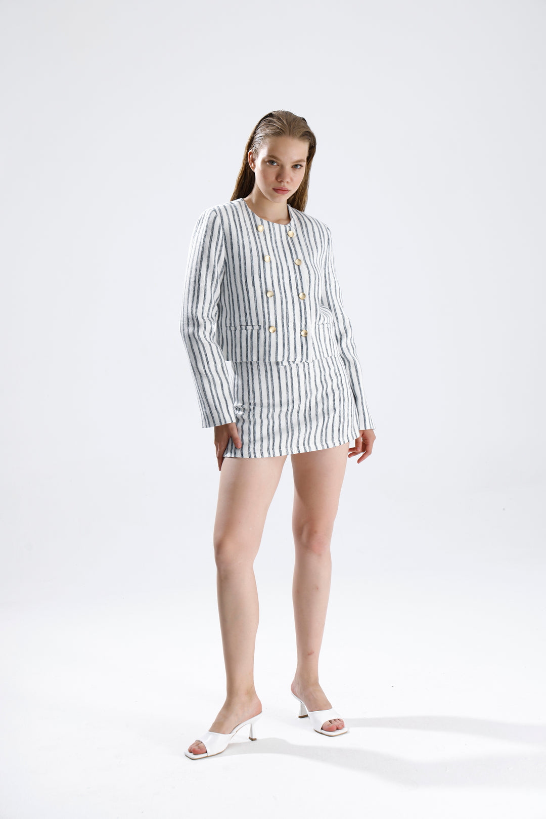Routines Striped Two Piece Skort Set 9481 - ROUTINES