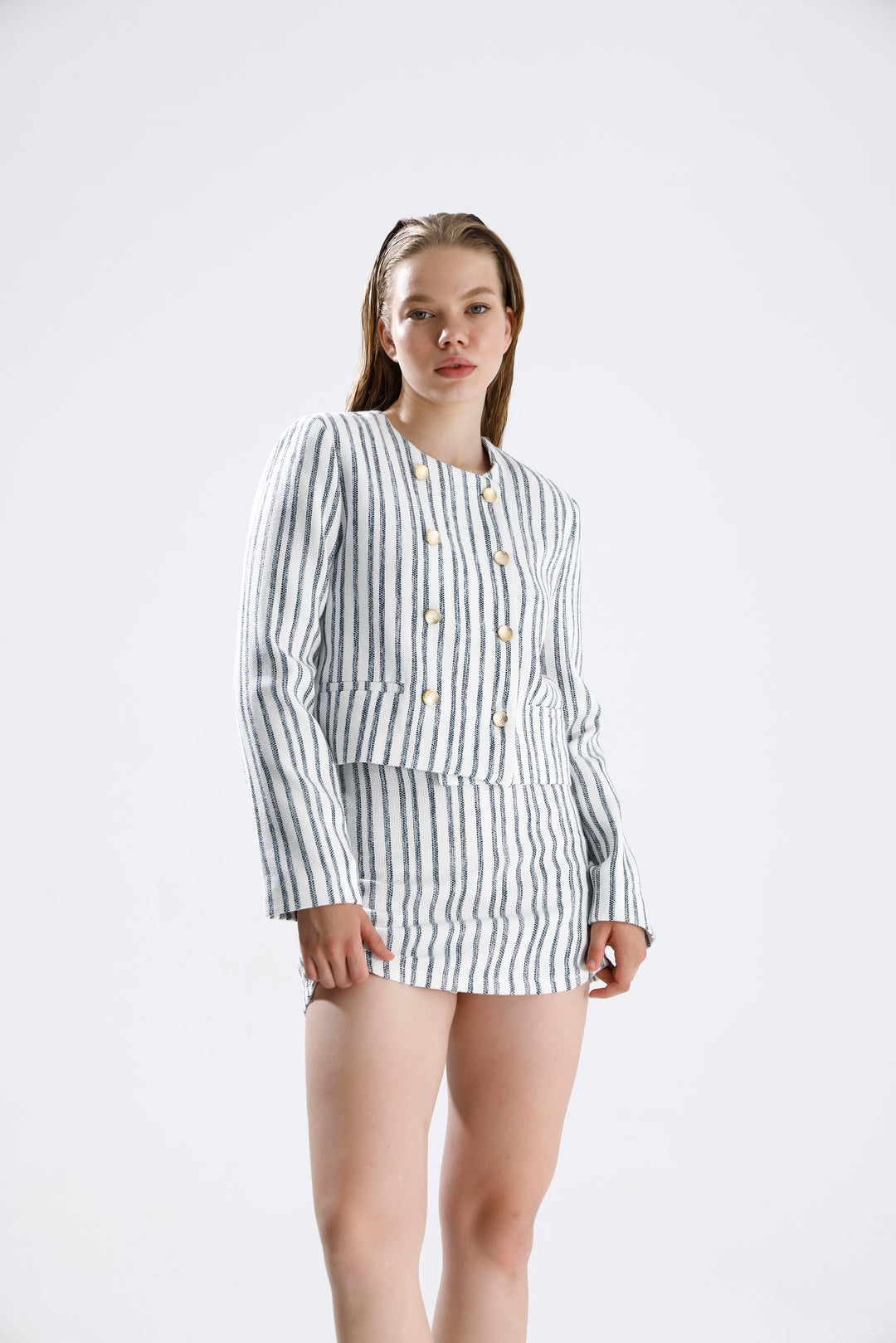 Routines Striped Two Piece Skort Set 9481 - ROUTINES